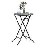 vidaXL Table de Jardin Anthracite 50 x 50 x 72 cm Métal