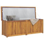 vidaXL Boîte de jardin 150x50x55 cm Bois massif de teck