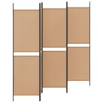 vidaXL Paravent 5 Panels Beige 250 x 180 cm Tissu