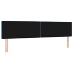 vidaXL Tête de lit LED bouton cristal capitonné bleue foncée 100 cm velours