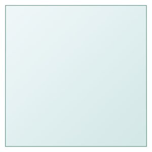 vidaXL Dessus de table Transparent 30x30 cm Verre trempé