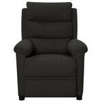 vidaXL Fauteuil inclinable Noir Tissu