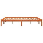 vidaXL Cadre de lit sans matelas cire marron 160x200cm bois pin massif