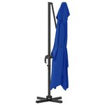 vidaXL Parasol cantilever bleu azur Bleu azur