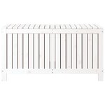 vidaXL Boîte de rangement de jardin Blanc 121x55x64 cm Bois de pin