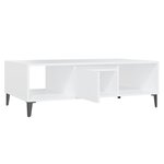 vidaXL Table basse blanc 103 5x60x35 cm bois d'ingénierie