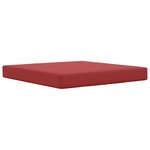 vidaXL Coussin de canapé d'extérieur 2 Pièces Bordeaux Polyester