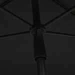 Vidaxl parasol de jardin avec mât 210x140 cm anthracite