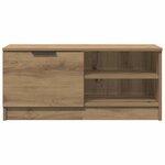vidaXL Meuble TV chêne artisanal 80x35x36 5 cm bois d'ingénierie