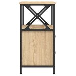 vidaXL Tables de chevet 2Pièces chêne sonoma 34x35 5x70cm bois ingénierie