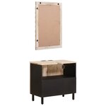 vidaXL Ensembles de salle de bain avec stockage Finition Lavage Blanc