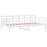 vidaXL Ensemble de lit de jour et de banc et toit 90x190 cm pin massif