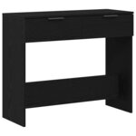 vidaXL Table console Chêne noir 30 x 36 x 75 cm Bois d'ingénierie
