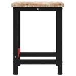 vidaXL Établi 100x60x83 cm bois massif d'acacia rectangulaire