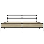 vidaXL Cadre de lit sans matelas chêne sonoma 200x200 cm
