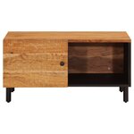 vidaXL Table basse 80x50x40 cm bois massif d'acacia