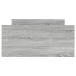 vidaXL Cadre de lit sonoma gris 90x190 cm bois d'ingénierie