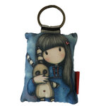 Porte clefs coussin bleu gorjuss