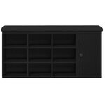 Banc de rangement vidaXL Chêne noir 100x30x48 cm Bois aggloméré