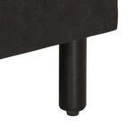 vidaXL Meuble TV noir 100x33x46 cm bois massif de manguier