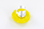 Bague céramique grand modèle jaune