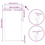 vidaXL Store enrouleur occultant largeur du tissu 100 7 cm polyester