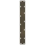 vidaXL Pieds de table basse en acier naturel 2 pièces 50 x (30-31) cm Acier