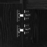 vidaXL Table basse Chêne noir 104 x 60 x 35 cm Bois d'ingénierie