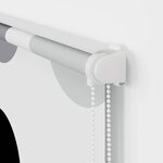 vidaXL Store enrouleur de douche avec cassette largeur du tissu 136 cm