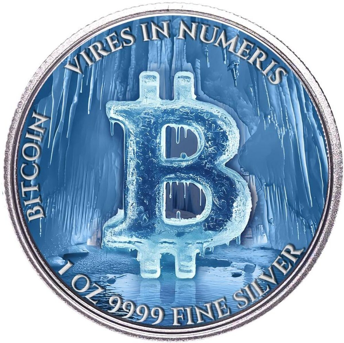 Pièce de monnaie en Argent 2 Dollars g 31.1 (1 oz) Millésime 2024 FROZEN  BITCOIN - La Poste