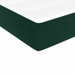 vidaXL Sommier à lattes de lit et matelas Vert foncé 200x200cm Velours