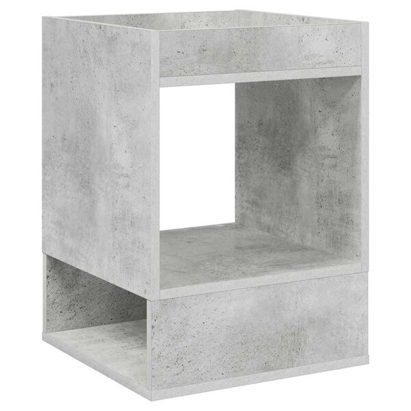 vidaXL Table d'appoint 2 Pièces Gris béton 40 x 40 x 56 cm