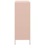 vidaXL Buffet haut rose 39x35x103 5 cm acier