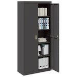 vidaXL Armoire de rangement 2 Pièces Noir 90 x 40 x 200 cm Acier