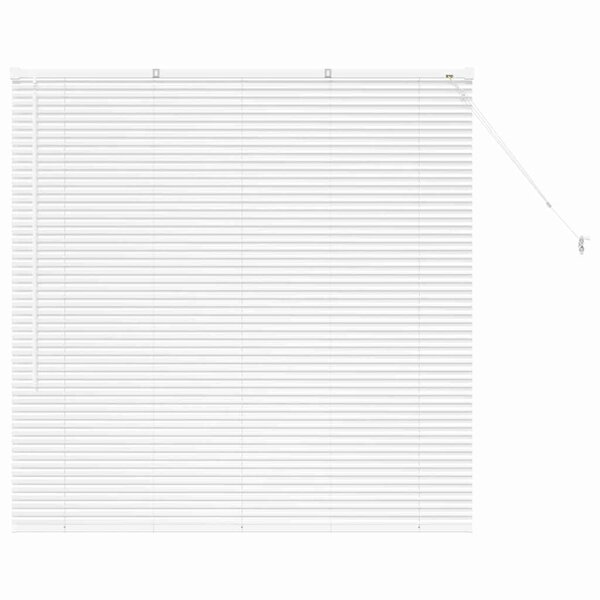 vidaXL Store de Fenêtre avec des rideaux Manuel Blanc Aluminium