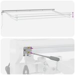 vidaXL Auvent Rétractable Anthracite et blanc 400x200 cm tissu