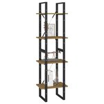 vidaXL Bibliothèque à 4 niveaux 40x30x140 cm bois de pin massif
