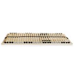 vidaXL Sommier à lattes sans matelas avec 28 lattes 7 zones 80x200 cm
