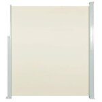 vidaXL Auvent latéral rétractable de patio 120x500 cm Crème
