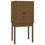vidaXL Buffet haut Marron miel 60x40x120 cm Bois massif de pin