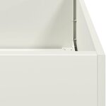 vidaXL Jardinière blanc 120x40x40 cm acier laminé à froid