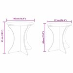 vidaXL Table basse 2 Pièces Naturel 46 x 46 x 47 cm Bois massif en pin