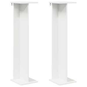 vidaXL Support de Plante 2 pièces Blanc 25 x 25 5 x 100 5 cm