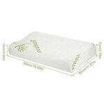 Konbanwa Oreiller en mousse à mémoire de forme Bambou