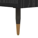 vidaXL Buffet avec tiroir Chêne noir 35 x 40 x 70 cm Bois d'ingénierie