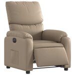 vidaXL Fauteuil inclinable électrique Cappuccino Similicuir