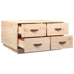 vidaXL Table basse 80x80x45 cm Bois massif de pin