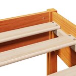 vidaXL Cadre de lit sans matelas cire marron 160x200cm bois pin massif