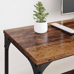 vidaXL Meuble TV Bois Ancien 201 x 35 x 45 cm Bois d'ingénierie et fer