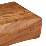 vidaXL Étagères murales 2 Pièces 80x17x8 cm bois massif d'acacia